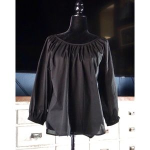 Everlane Ruched Air Tie Back Cotton Blouse Top New 2